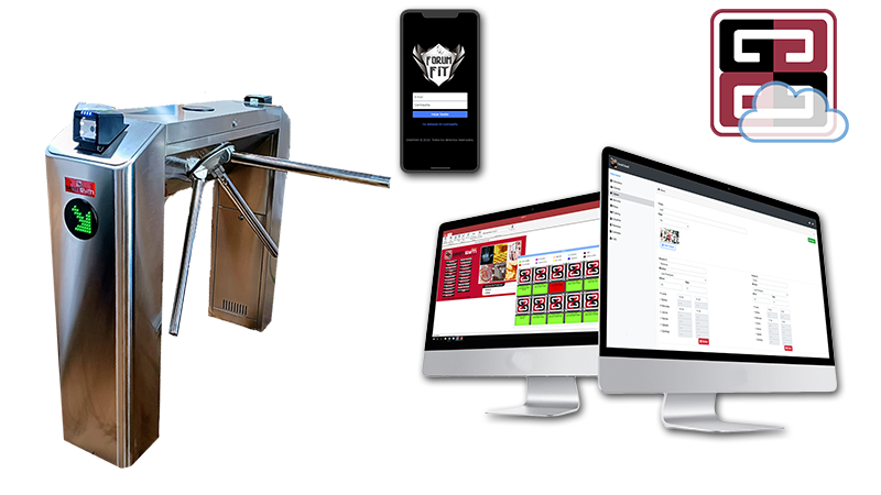 Oferta torno GS-1000 + software control accesos gimnasio